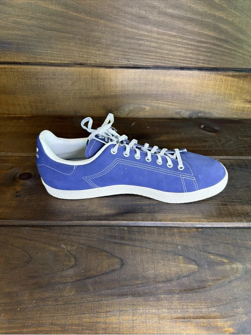 Adidas Stan Smith CS Blue Suede Sneakers Shoes Men Size 14